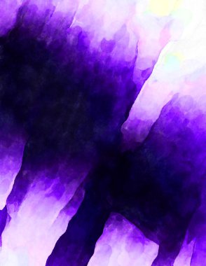 Soyut suluboya sanat eserleri. Fırça boyalı dijital resim. Renkli yaratıcı suluboya çizimi.