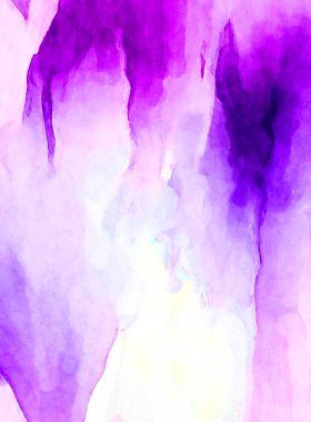 Soyut suluboya sanat eserleri. Fırça boyalı dijital resim. Renkli yaratıcı suluboya çizimi.