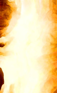 Soyut suluboya sanat eserleri. Fırça boyalı dijital resim. Renkli yaratıcı suluboya çizimi.