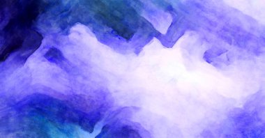 Soyut suluboya sanat eserleri. Fırça boyalı dijital resim. Renkli yaratıcı suluboya çizimi.