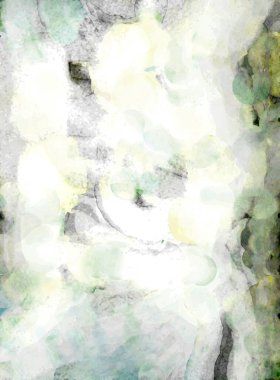 Soyut suluboya sanat eserleri. Fırça boyalı dijital resim. Renkli yaratıcı suluboya çizimi.