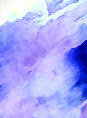 Soyut suluboya sanat eserleri. Fırça boyalı dijital resim. Renkli yaratıcı suluboya çizimi.