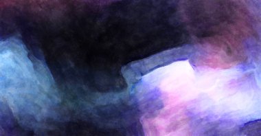 Soyut suluboya sanat eserleri. Fırça boyalı dijital resim. Renkli yaratıcı suluboya çizimi.