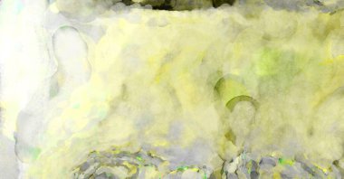 Soyut suluboya sanat eserleri. Fırça boyalı dijital resim. Renkli yaratıcı suluboya çizimi.