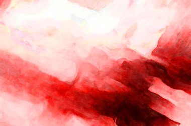 Soyut suluboya sanat eserleri. Fırça boyalı dijital resim. Renkli yaratıcı suluboya çizimi.