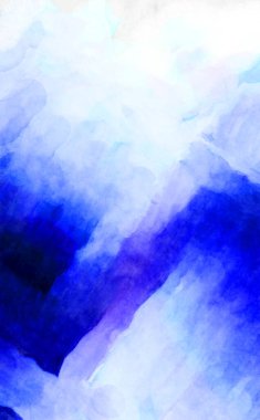 Soyut suluboya sanat eserleri. Fırça boyalı dijital resim. Renkli yaratıcı suluboya çizimi.