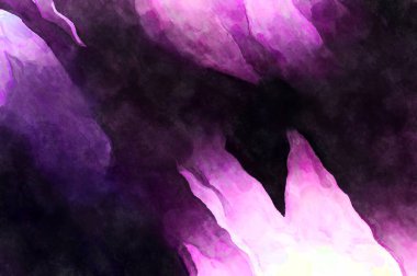 Soyut suluboya sanat eserleri. Fırça boyalı dijital resim. Renkli yaratıcı suluboya çizimi.