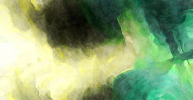 Soyut suluboya sanat eserleri. Fırça boyalı dijital resim. Renkli yaratıcı suluboya çizimi.