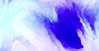 Soyut suluboya sanat eserleri. Fırça boyalı dijital resim. Renkli yaratıcı suluboya çizimi.