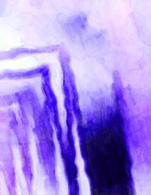 Soyut suluboya sanat eserleri. Fırça boyalı dijital resim. Renkli yaratıcı suluboya çizimi.