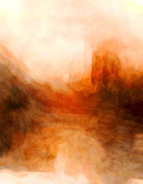 Soyut suluboya sanat eserleri. Fırça boyalı dijital resim. Renkli yaratıcı suluboya çizimi.