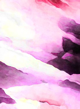 Soyut suluboya sanat eserleri. Fırça boyalı dijital resim. Renkli yaratıcı suluboya çizimi.