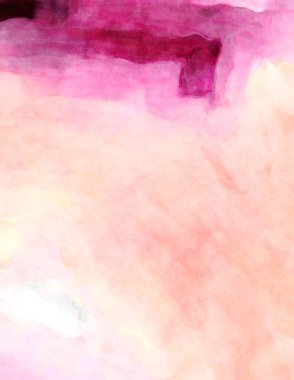 Soyut suluboya sanat eserleri. Fırça boyalı dijital resim. Renkli yaratıcı suluboya çizimi.