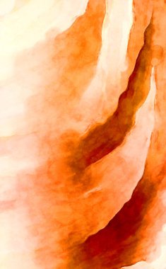 Soyut suluboya sanat eserleri. Fırça boyalı dijital resim. Renkli yaratıcı suluboya çizimi.