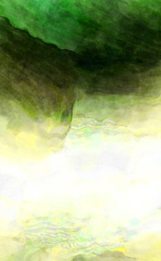 Soyut suluboya sanat eserleri. Fırça boyalı dijital resim. Renkli yaratıcı suluboya çizimi.