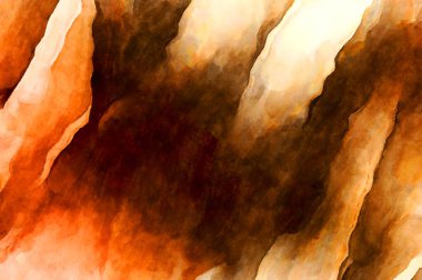 Soyut suluboya sanat eserleri. Fırça boyalı dijital resim. Renkli yaratıcı suluboya çizimi.