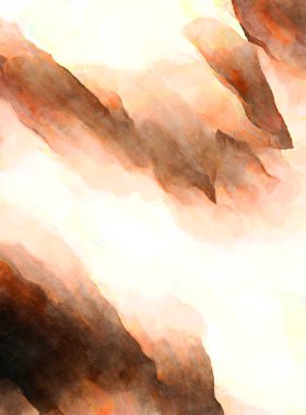 Soyut suluboya sanat eserleri. Fırça boyalı dijital resim. Renkli yaratıcı suluboya çizimi.