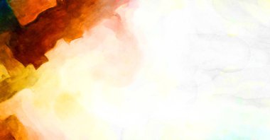 Soyut suluboya sanat eserleri. Fırça boyalı dijital resim. Renkli yaratıcı suluboya çizimi.