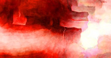 Soyut suluboya sanat eserleri. Fırça boyalı dijital resim. Renkli yaratıcı suluboya çizimi.