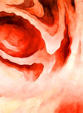 Soyut suluboya sanat eserleri. Fırça boyalı dijital resim. Renkli yaratıcı suluboya çizimi.