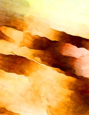 Soyut suluboya sanat eserleri. Fırça boyalı dijital resim. Renkli yaratıcı suluboya çizimi.