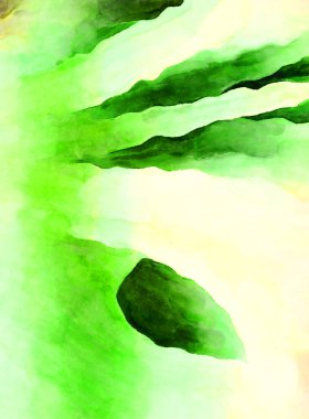 Soyut suluboya sanat eserleri. Fırça boyalı dijital resim. Renkli yaratıcı suluboya çizimi.