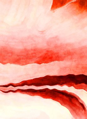 Soyut suluboya sanat eserleri. Fırça boyalı dijital resim. Renkli yaratıcı suluboya çizimi.