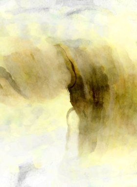 Soyut suluboya sanat eserleri. Fırça boyalı dijital resim. Renkli yaratıcı suluboya çizimi.