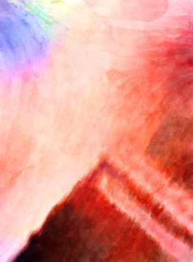 Soyut suluboya sanat eserleri. Fırça boyalı dijital resim. Renkli yaratıcı suluboya çizimi.