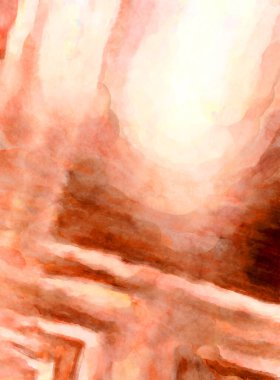 Soyut suluboya sanat eserleri. Fırça boyalı dijital resim. Renkli yaratıcı suluboya çizimi.