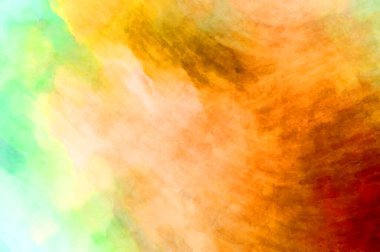 Soyut suluboya sanat eserleri. Fırça boyalı dijital resim. Renkli yaratıcı suluboya çizimi.