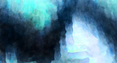 Soyut suluboya sanat eserleri. Fırça boyalı dijital resim. Renkli yaratıcı suluboya çizimi.