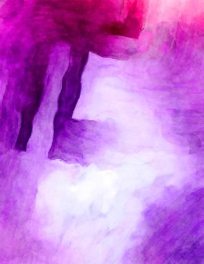 Soyut suluboya sanat eserleri. Fırça boyalı dijital resim. Renkli yaratıcı suluboya çizimi.