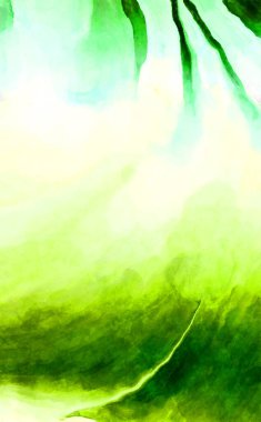 Soyut suluboya sanat eserleri. Fırça boyalı dijital resim. Renkli yaratıcı suluboya çizimi.