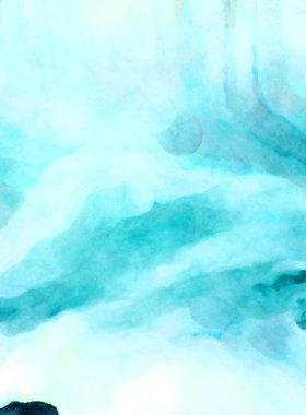 Soyut suluboya sanat eserleri. Fırça boyalı dijital resim. Renkli yaratıcı suluboya çizimi.