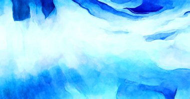 Soyut suluboya sanat eserleri. Fırça boyalı dijital resim. Renkli yaratıcı suluboya çizimi.