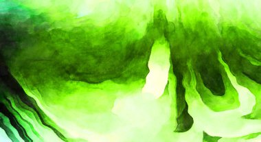 Soyut suluboya sanat eserleri. Fırça boyalı dijital resim. Renkli yaratıcı suluboya çizimi.