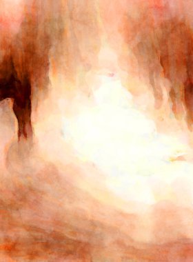 Soyut suluboya sanat eserleri. Fırça boyalı dijital resim. Renkli yaratıcı suluboya çizimi.