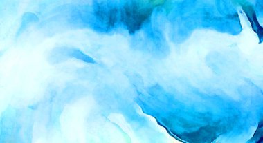 Soyut suluboya sanat eserleri. Fırça boyalı dijital resim. Renkli yaratıcı suluboya çizimi.