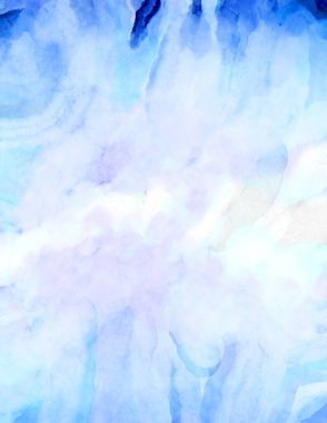 Soyut suluboya sanat eserleri. Fırça boyalı dijital resim. Renkli yaratıcı suluboya çizimi.