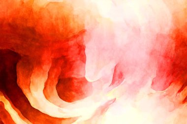 Soyut suluboya sanat eserleri. Fırça boyalı dijital resim. Renkli yaratıcı suluboya çizimi.