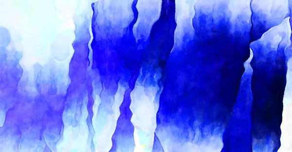 Expressive Abstract Watercolor Artwork Brush Painted Digital Art Painting Colorful — Stock Photo, Image