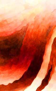 Soyut suluboya sanat eserleri. Fırça boyalı dijital resim. Renkli yaratıcı suluboya çizimi.