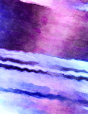 Soyut suluboya sanat eserleri. Fırça boyalı dijital resim. Renkli yaratıcı suluboya çizimi.