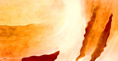 Soyut suluboya sanat eserleri. Fırça boyalı dijital resim. Renkli yaratıcı suluboya çizimi.