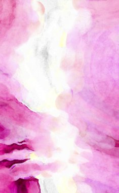 Soyut suluboya sanat eserleri. Fırça boyalı dijital resim. Renkli yaratıcı suluboya çizimi.