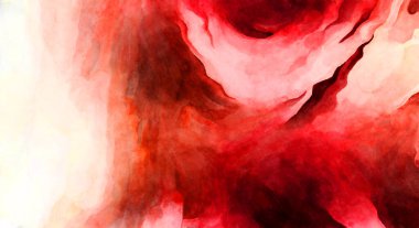 Soyut suluboya sanat eserleri. Fırça boyalı dijital resim. Renkli yaratıcı suluboya çizimi.