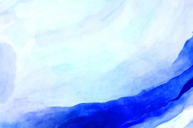 Soyut suluboya sanat eserleri. Fırça boyalı dijital resim. Renkli yaratıcı suluboya çizimi.