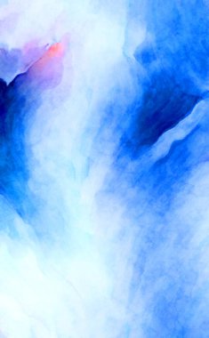 Soyut suluboya sanat eserleri. Fırça boyalı dijital resim. Renkli yaratıcı suluboya çizimi.