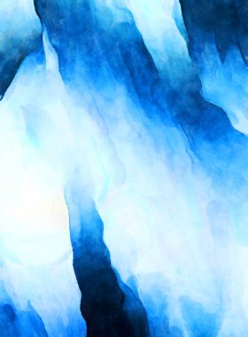 Soyut suluboya sanat eserleri. Fırça boyalı dijital resim. Renkli yaratıcı suluboya çizimi.